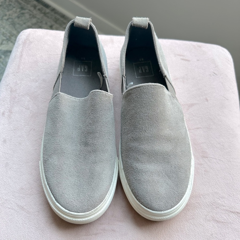 Gray suede sneakers - size 8.5